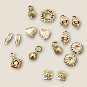 Bulk Lot of Gold Tone Charms